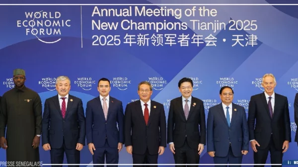 Ousmane Sonko au centre des conventions de Tianjin pour l’ouverture du Forum économique mondial - investactu.com